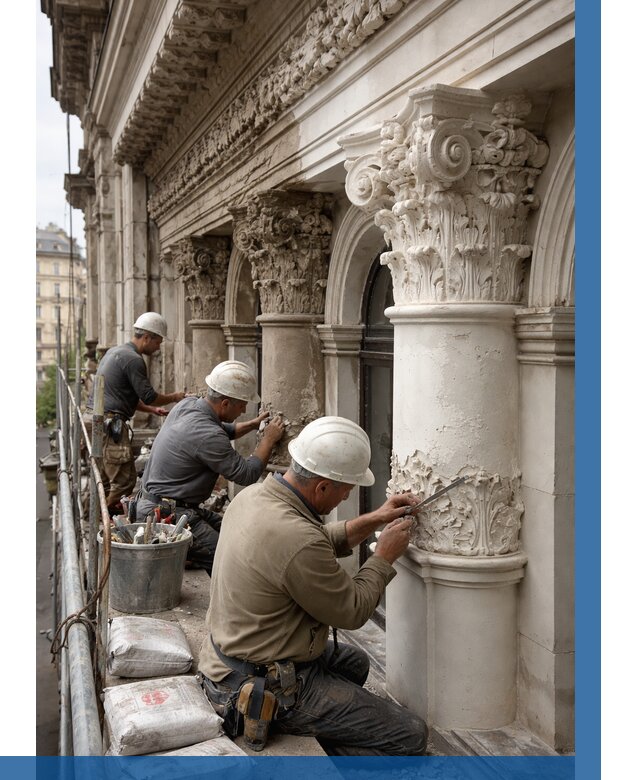 Реставрация фасадной лепнины в Тюмени от 2552 р. | ВЫСОТНИК-Тюм