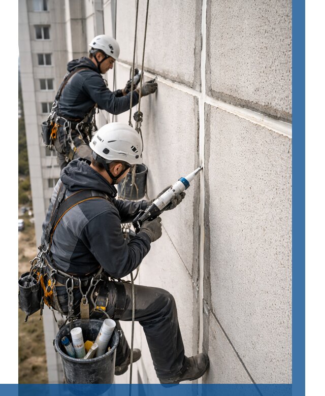 Герметизация межпанельных швов в Тюмени от 714 р. | ВЫСОТНИК-Тюм