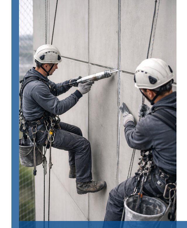 Первичная герметизация швов фасадов и кровель в Тюмени