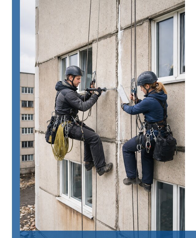 Герметизация межпанельных швов тёплым швом в Тюмени