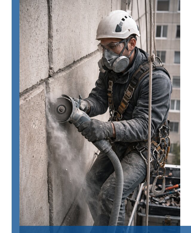 Штробление межпанельных швов в Тюмени качественно и быстро