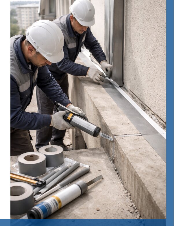 Герметизация примыкания балкона в Тюмени от 4593 р. | ВЫСОТНИК-Тюм