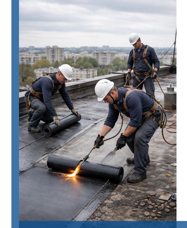 Ремонт наплавляемой кровли в Тюмени качественно и надежно