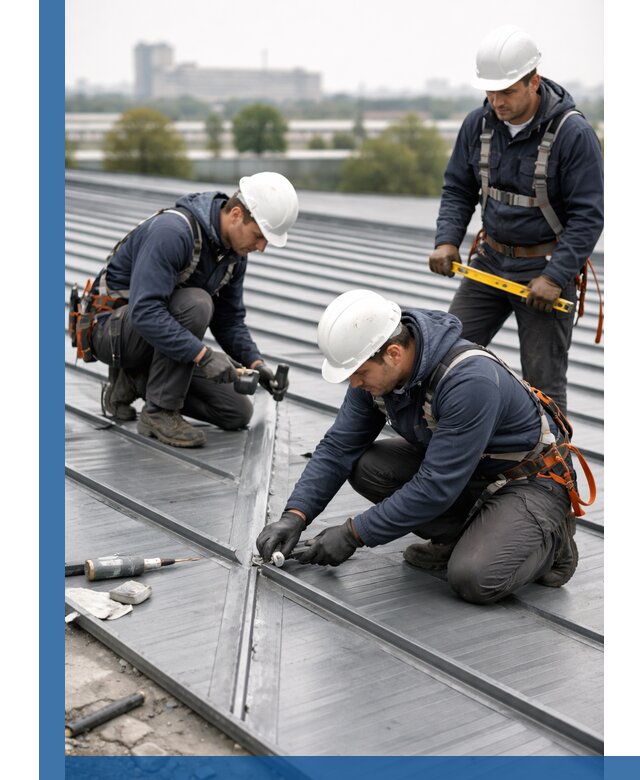 Ремонт фальцевой кровли в Тюмени срочно и качественно