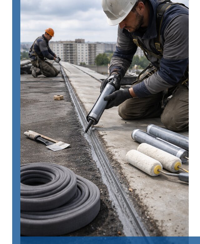 Герметизация швов кровли в Тюмени с гарантией герметичности