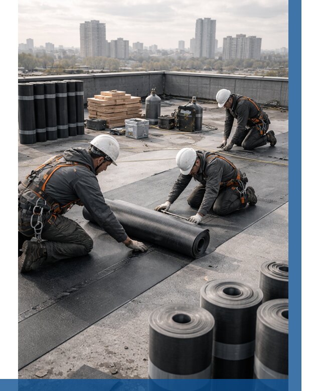 Монтаж мягкой кровли под ключ в Тюмени от 459 р. | ВЫСОТНИК-Тюм