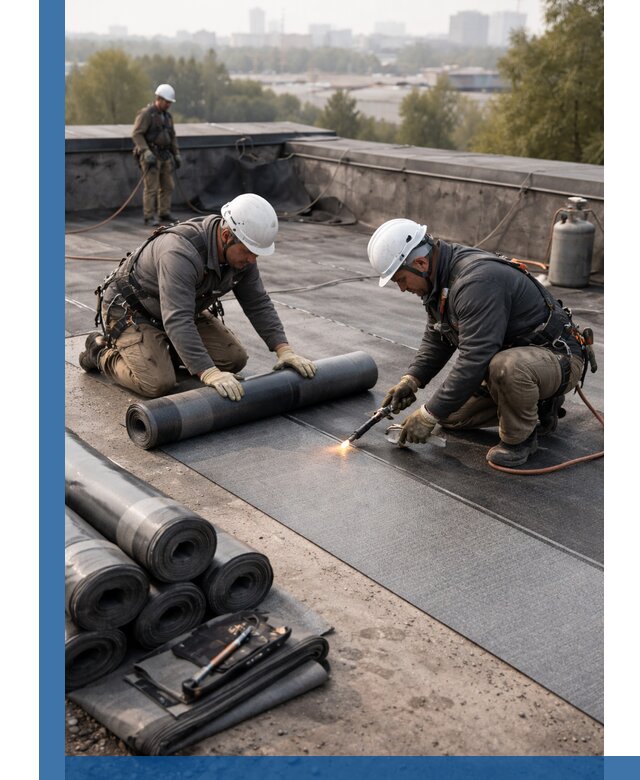 Монтаж мягкой кровли в Тюмени профессионально и надежно