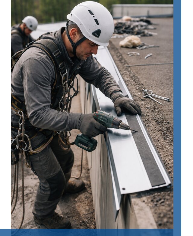 Монтаж капельника на кровле в Тюмени от 306 р. | ВЫСОТНИК-Тюм