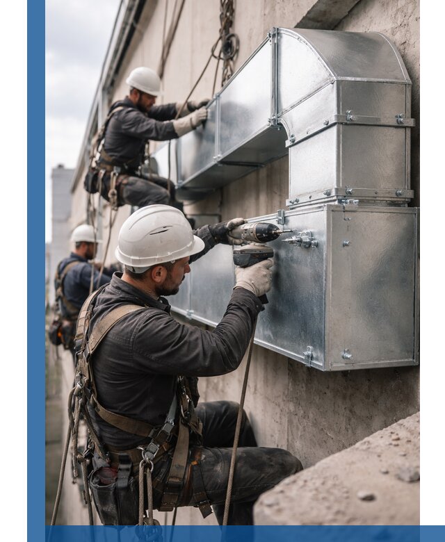 Профессиональный монтаж вентиляционных коробов в Тюмени под ключ