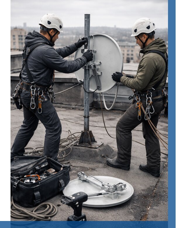 Демонтаж антенн на крыше в Тюмени от 4593 р. | ВЫСОТНИК-Тюм