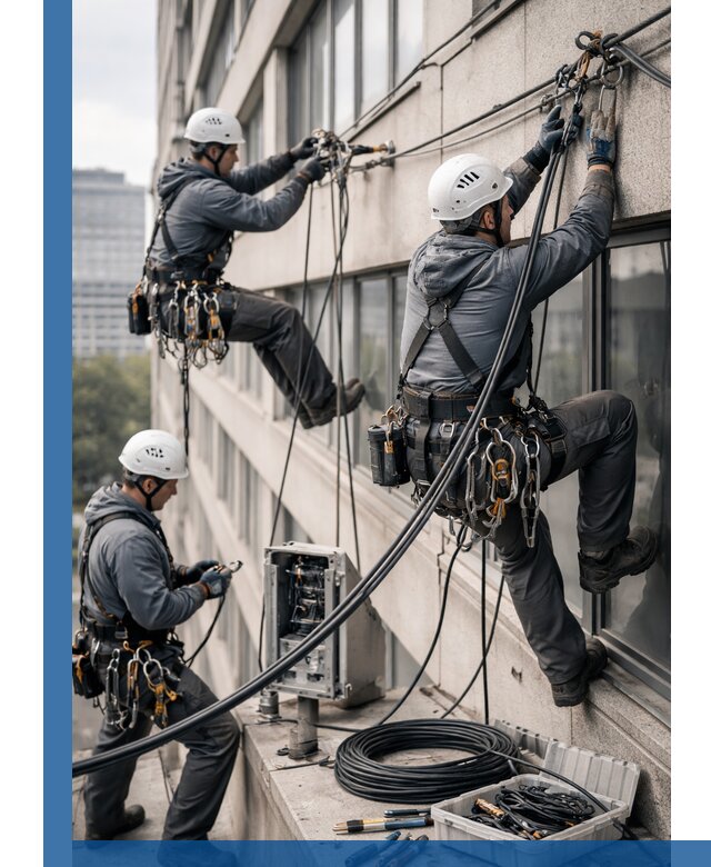 Прокладка оптоволоконного кабеля в Тюмени под ключ с тестированием