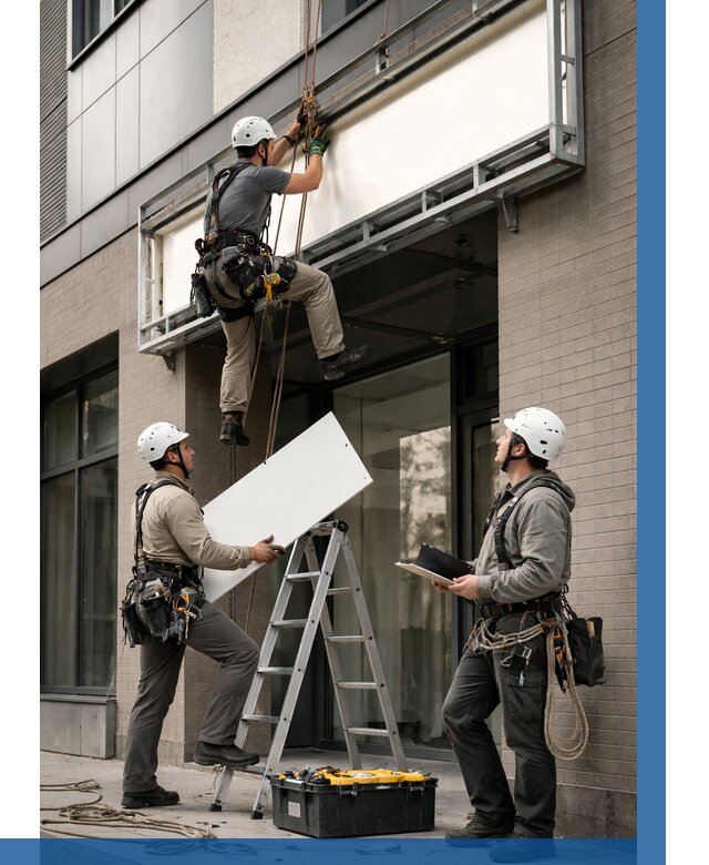 Монтаж светового короба в Тюмени от 6635 р. | ВЫСОТНИК-Тюм