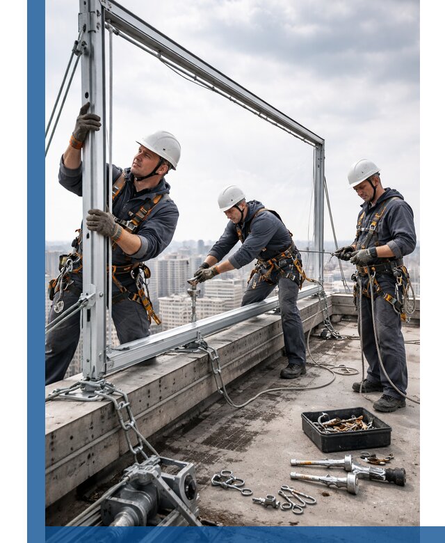 Монтаж крышных рекламных конструкций под ключ в Тюмени