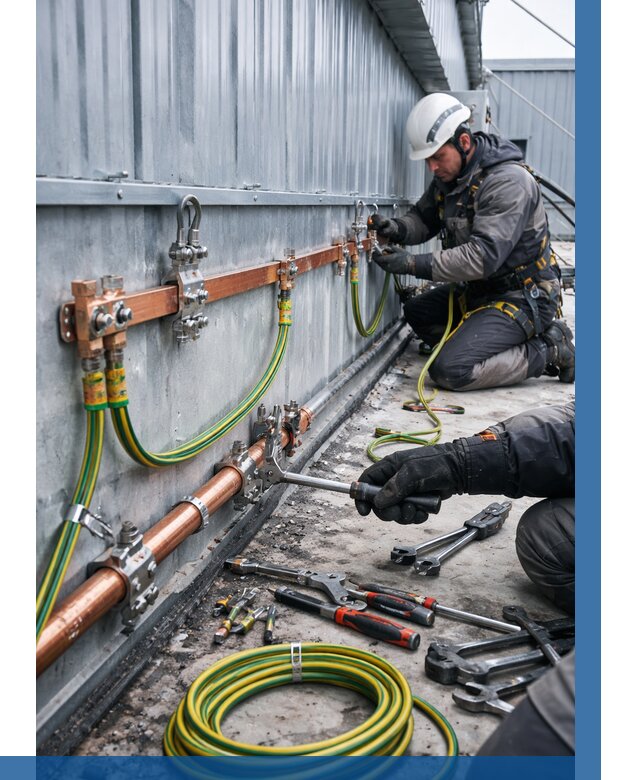 Монтаж заземления здания в Тюмени от 25518 р. | ВЫСОТНИК-Тюм