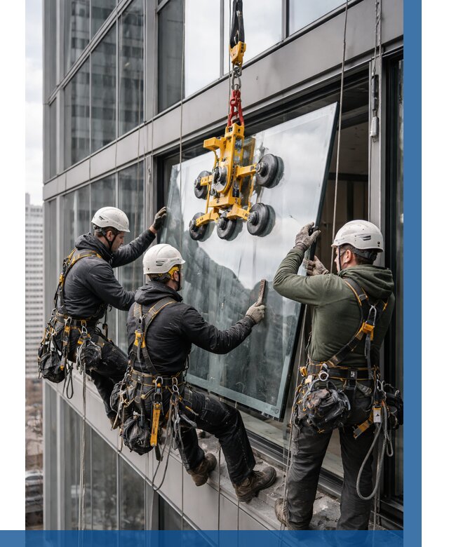 Фасадное остекление зданий под ключ в Тюмени от 10207 р. | ВЫСОТНИК-Тюм