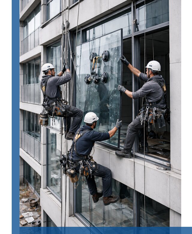 Фасадное остекление и монтаж витражей зданий в Тюмени под ключ