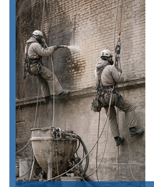 Пескоструйная очистка фасадов в Тюмени профессионально