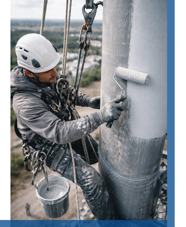 Покраска мачт связи под ключ в Тюмени от 868 р. | ВЫСОТНИК-Тюм