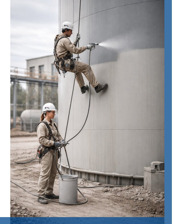 Покраска резервуаров в Тюмени от 1225 р. | ВЫСОТНИК-Тюм — заказать