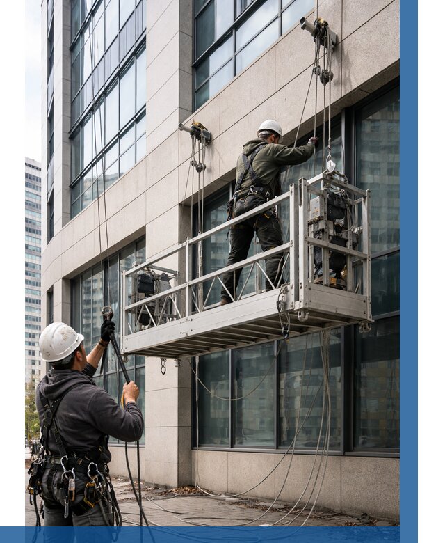 Монтаж и подъем фасадной люльки в Тюмени от 12248 р. | ВЫСОТНИК-Тюм