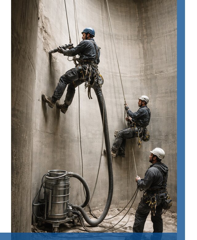 Зачистка силосов в Тюмени от 4593 р. Договор и смета ВЫСОТНИК-Тюм