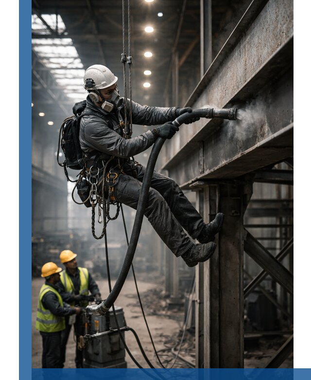 Обеспыливание конструкций в цехах промышленного производства в Тюмени