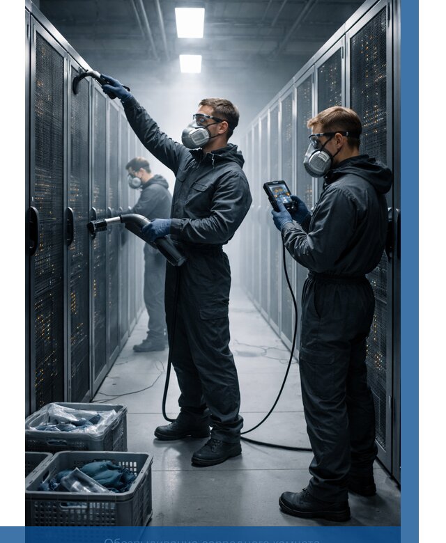 Обеспыливание серверной комнаты в Тюмени от 4593 р. | ВЫСОТНИК-Тюм