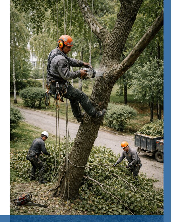 Кронирование деревьев в Тюмени от 6635 р. | ВЫСОТНИК-Тюм