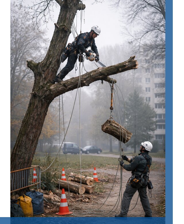 Удаление аварийных деревьев в Тюмени от 15311 р. | ВЫСОТНИК-Тюм