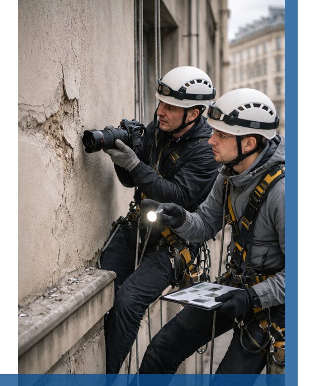 Фотофиксация дефектов фасада в Тюмени от 4593 р. | ВЫСОТНИК-Тюм