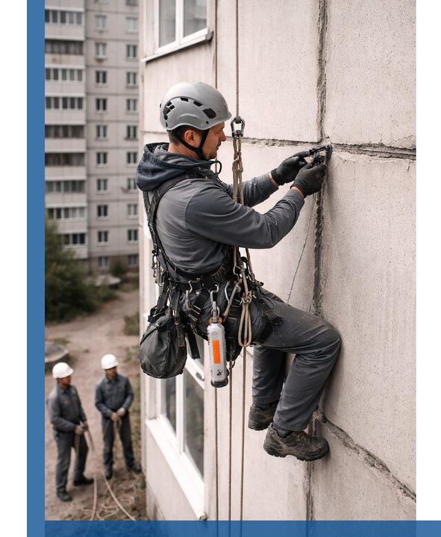 Обследование межпанельных швов и герметизация в Тюмени